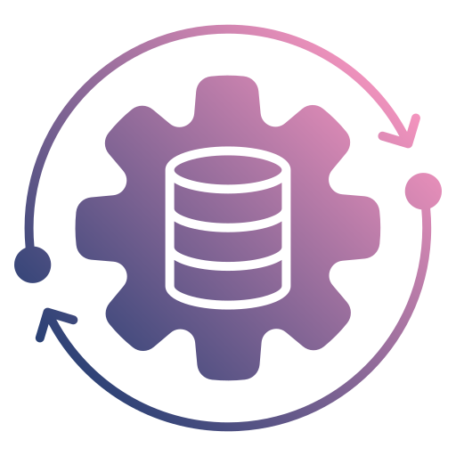 procesamiento de datos icono gratis