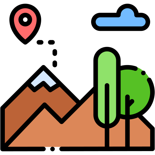 turismo ecológico icono gratis