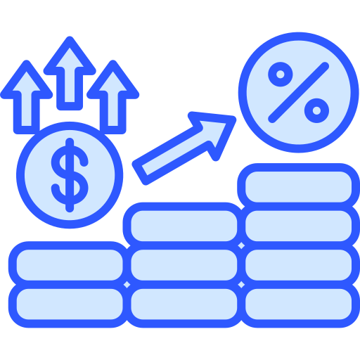 tasa de interés icono gratis