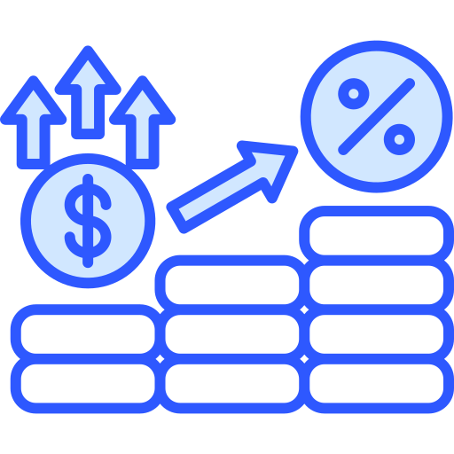 tasa de interés icono gratis