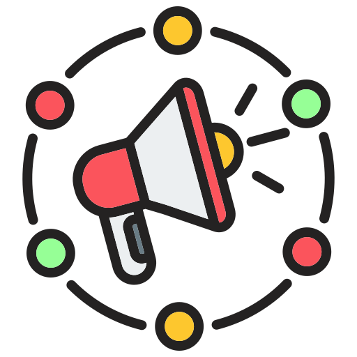 distribución icono gratis