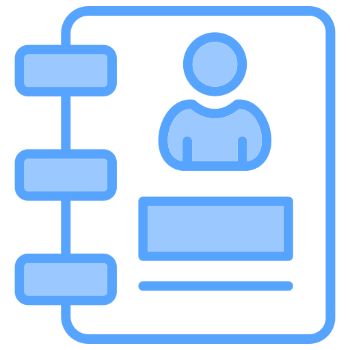 libreta de contactos icono gratis