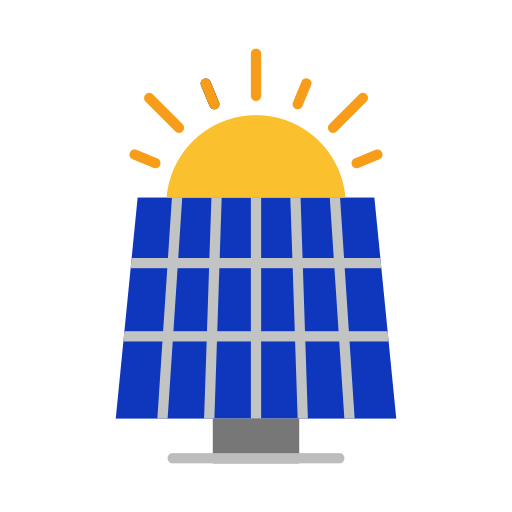 energía solar icono gratis