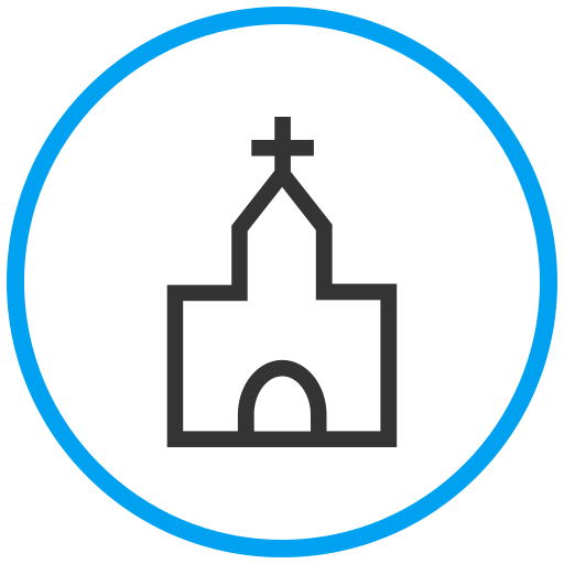Cathedral church free icon