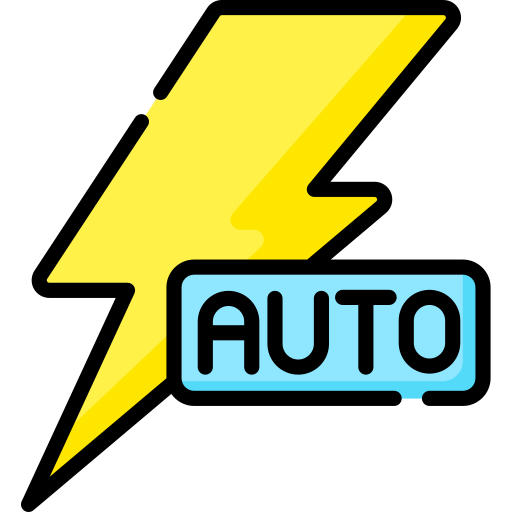 flash automático icono gratis