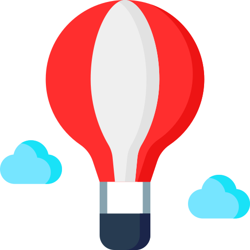 Hot Air Balloon Special Flat Icon