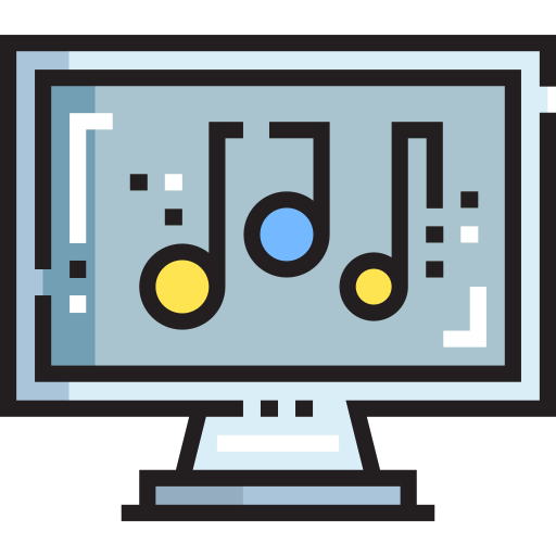 Computer Detailed Straight Lineal color icon