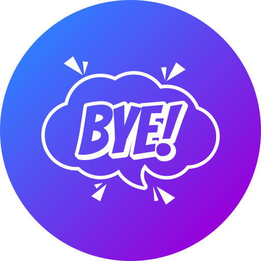 Bye free icon