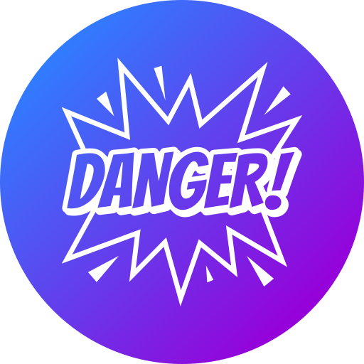 Danger free icon Danger free icon