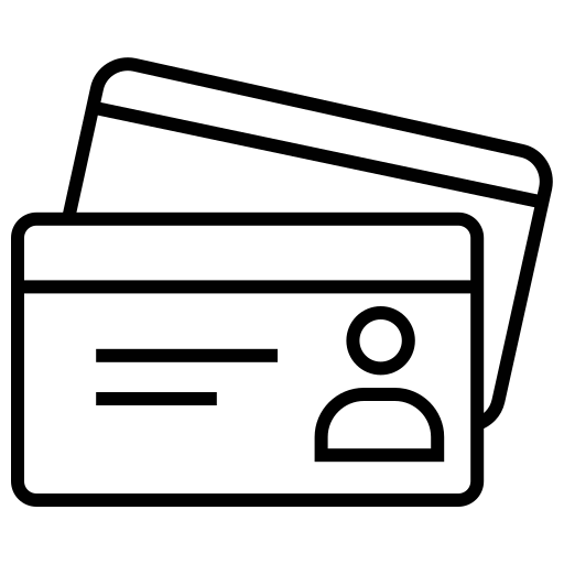 신분증 무료 아이콘