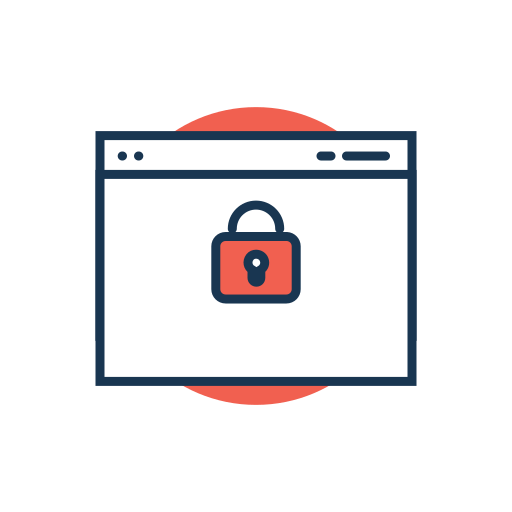 seguridad web icono gratis