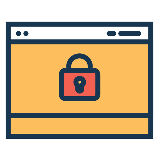 seguridad web icono gratis
