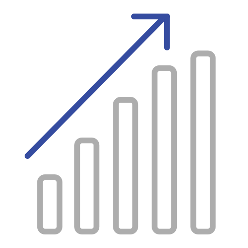 gráfico de barras icono gratis