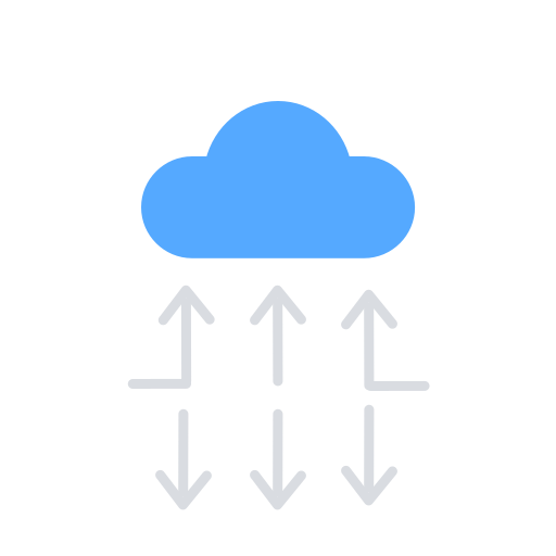 almacenamiento en la nube icono gratis