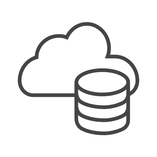 almacenamiento en la nube icono gratis