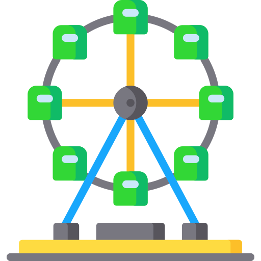 Rueda de la fortuna icono gratis