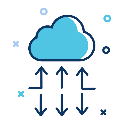 almacenamiento en la nube icono gratis