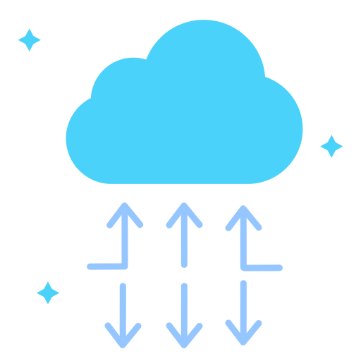 almacenamiento en la nube icono gratis