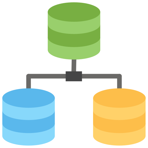 base de datos distribuida icono gratis