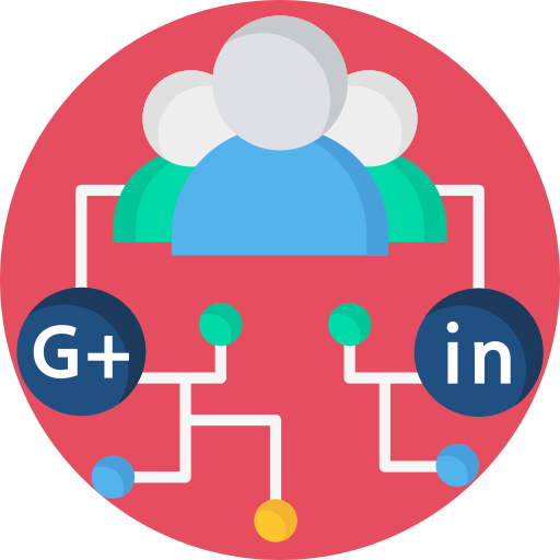 medios de comunicación social icono gratis