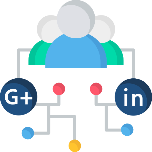 medios de comunicación social icono gratis