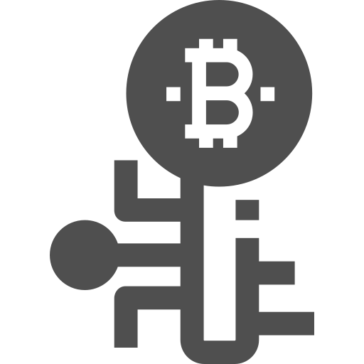 bitcoin clave digital icono gratis