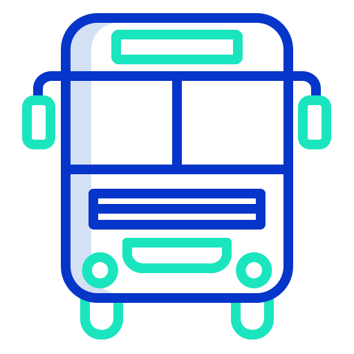 Bus Icongeek26 Outline Colour icon