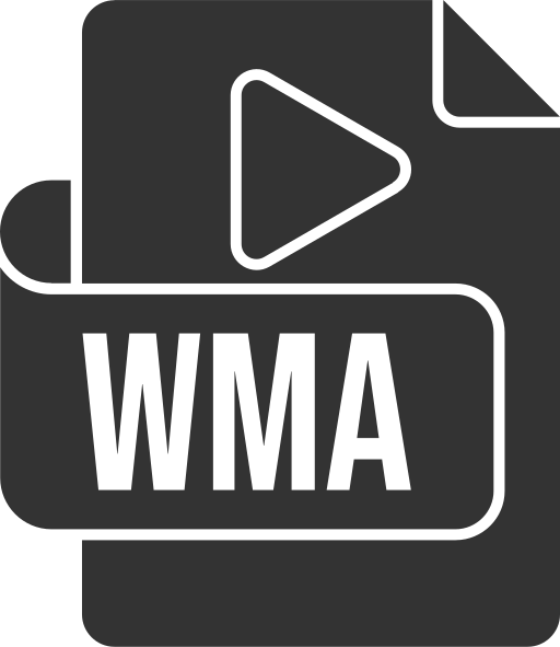 formato de archivo wma icono gratis