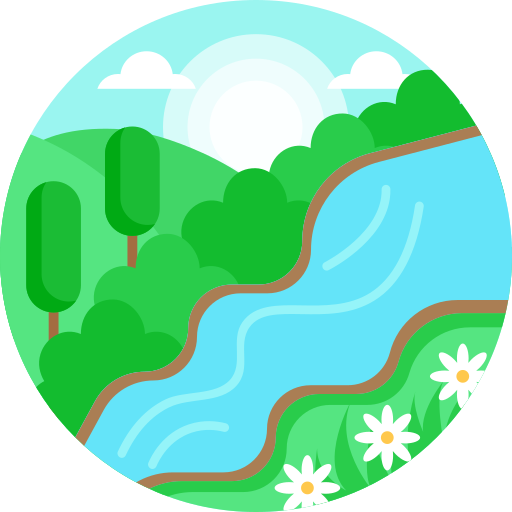 río icono gratis