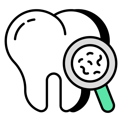 análisis dental icono gratis