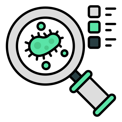 suchen sie nach bakterien kostenlos Icon suchen sie nach bakterien kostenlos Icon