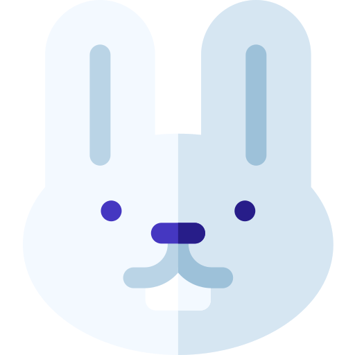 Conejo de pascua icono gratis