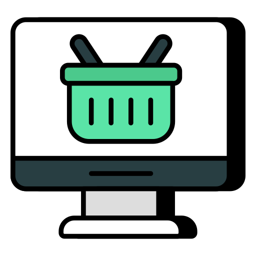 Онлайн покупки бесплатно иконка Онлайн покупки бесплатно иконка