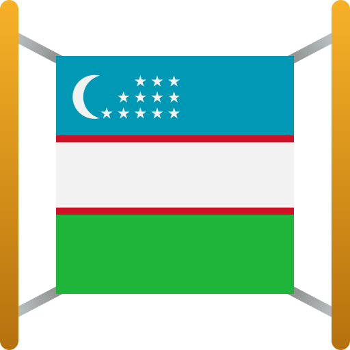 bandera de uzbekistán icono gratis