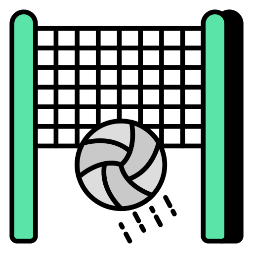 red de voleibol icono gratis