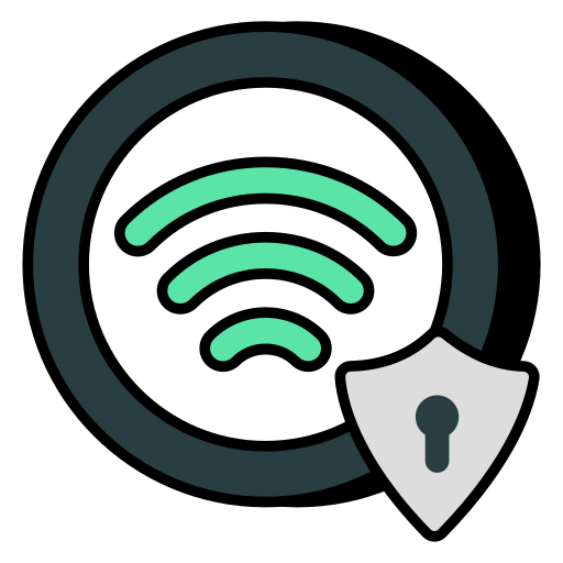 seguridad de internet icono gratis