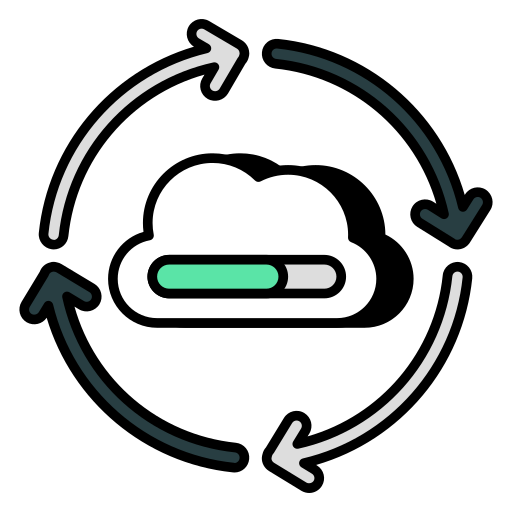 sincronización en la nube icono gratis