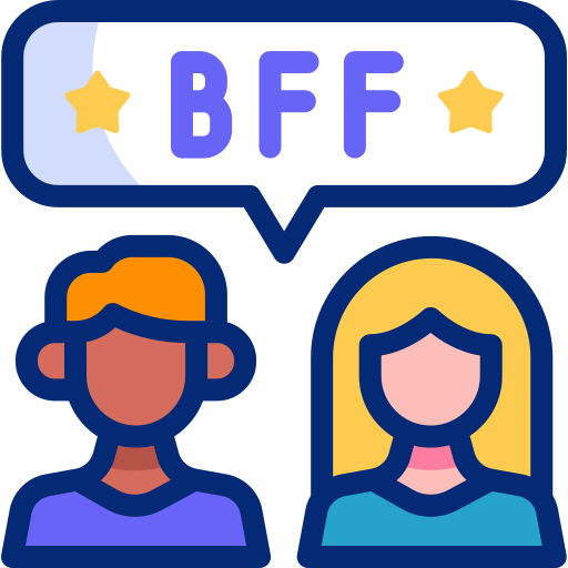 mejor amiga icono gratis