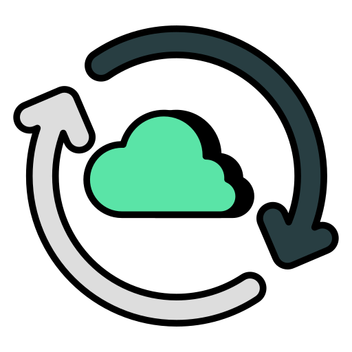 sincronización en la nube icono gratis