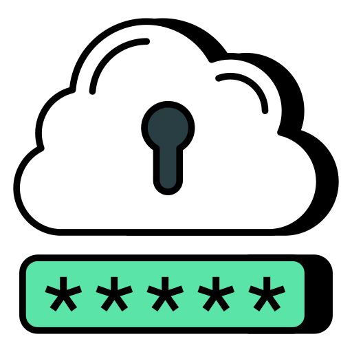 protección en la nube icono gratis