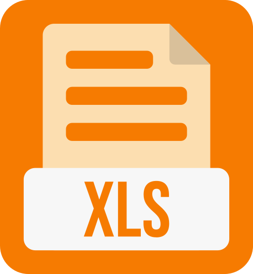 formato de archivo xls icono gratis