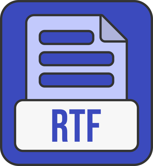 formato de archivo rtf icono gratis