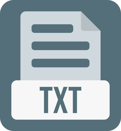 formato de archivo de texto icono gratis