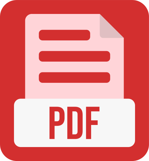 formato de archivo pdf icono gratis