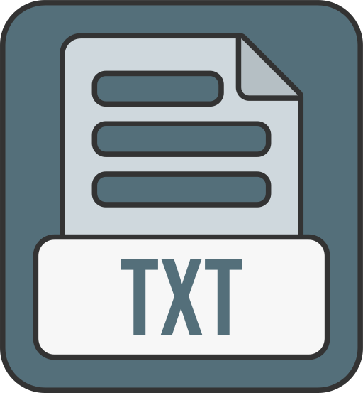 formato de archivo de texto icono gratis