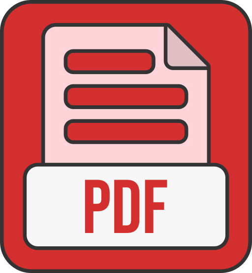 formato de archivo pdf icono gratis