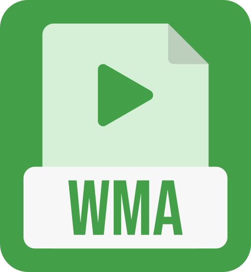 formato de archivo wma icono gratis