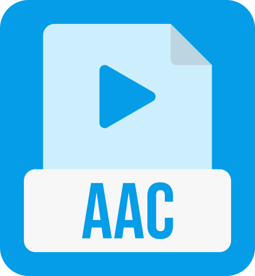 formato de archivo aac icono gratis