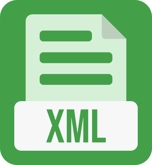 formato de archivo xml icono gratis