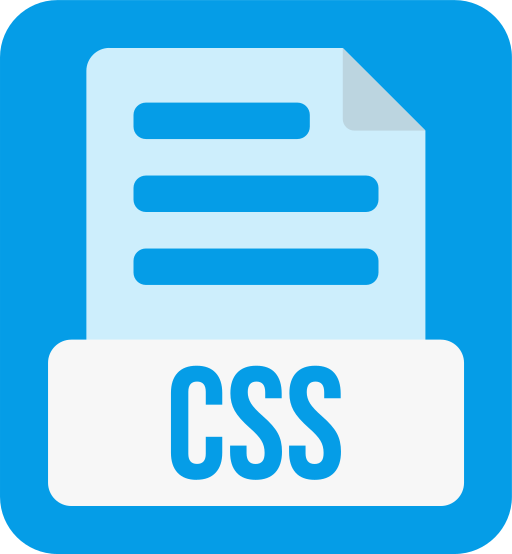 formato de archivo css icono gratis